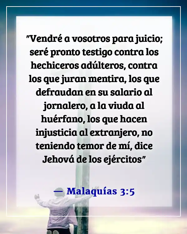 Versículos de la Biblia sobre dormir con la esposa de otro hombre (Malaquías 3:5)