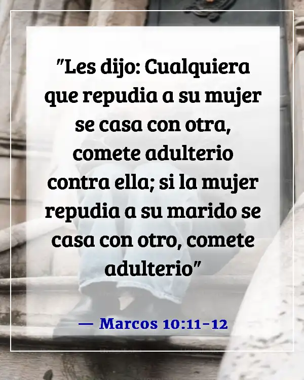 Versículo de la Biblia para una mujer divorciada (Marcos 10:11-12)