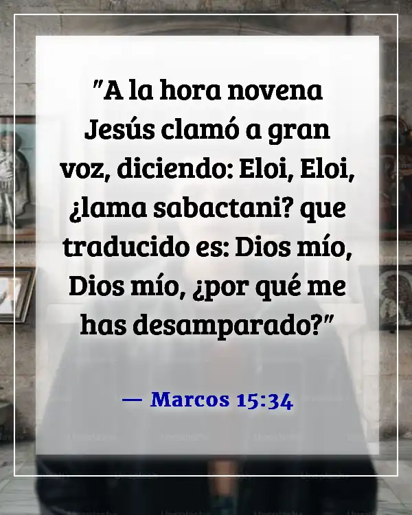 Versículos de la Biblia sobre el sufrimiento de Jesús por nuestros pecados (Marcos 15:34)