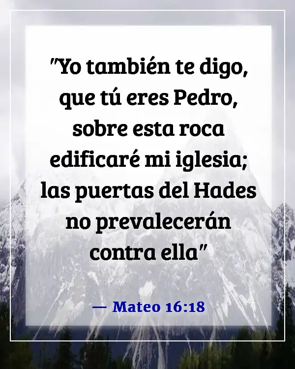 Versículos de la Biblia contra el ataque espiritual (Mateo 16:18)