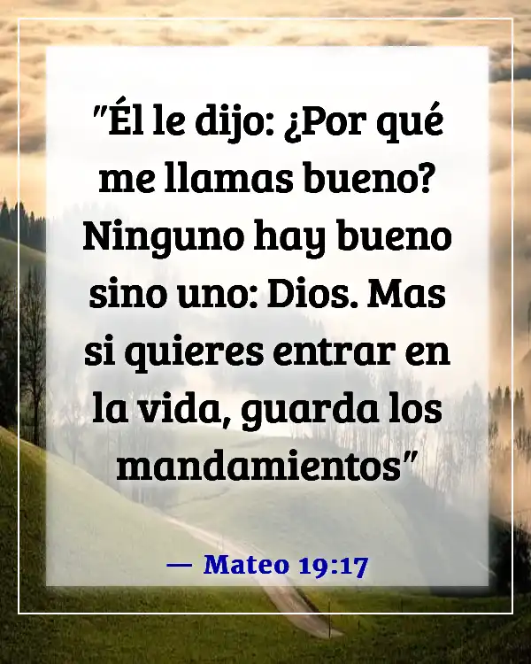 Versículos de la Biblia sobre la salvación y las buenas obras (Mateo 19:17)