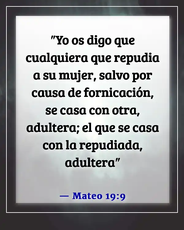 Versículo de la Biblia para una mujer divorciada (Mateo 19:9)