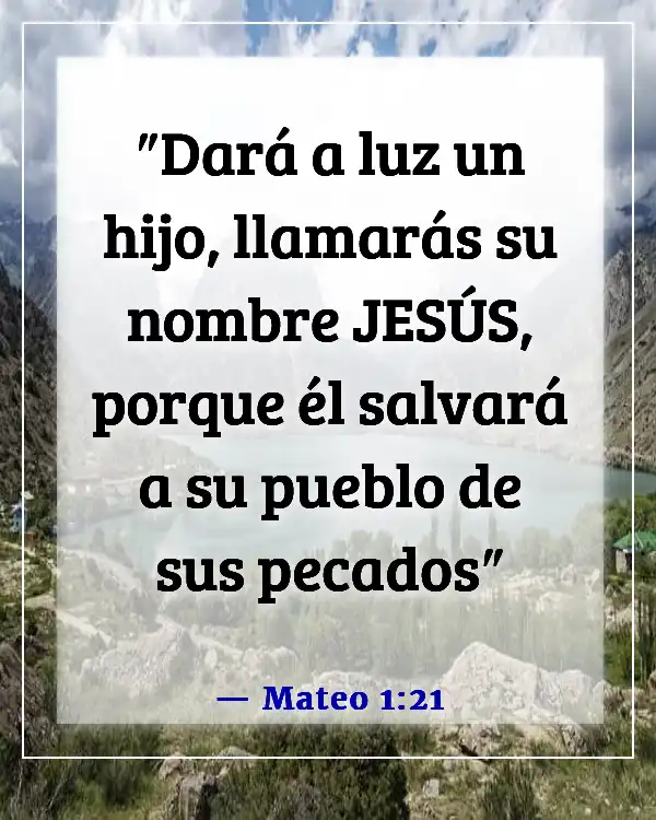 Versículos de la Biblia sobre el plan de salvación de Dios (Mateo 1:21)