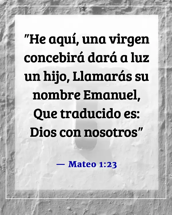 Versículos de la Biblia sobre Jesús siempre estando con nosotros (Mateo 1:23)