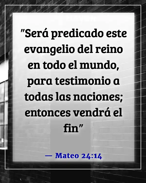 Versículos de la Biblia para orar por viajes misioneros (Mateo 24:14)