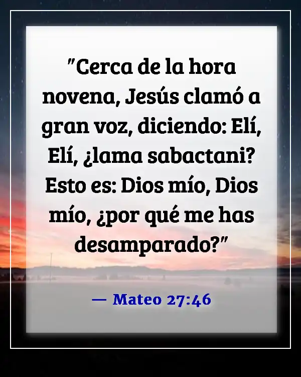 Versículos de la Biblia sobre el sufrimiento de Jesús por nuestros pecados (Mateo 27:46)