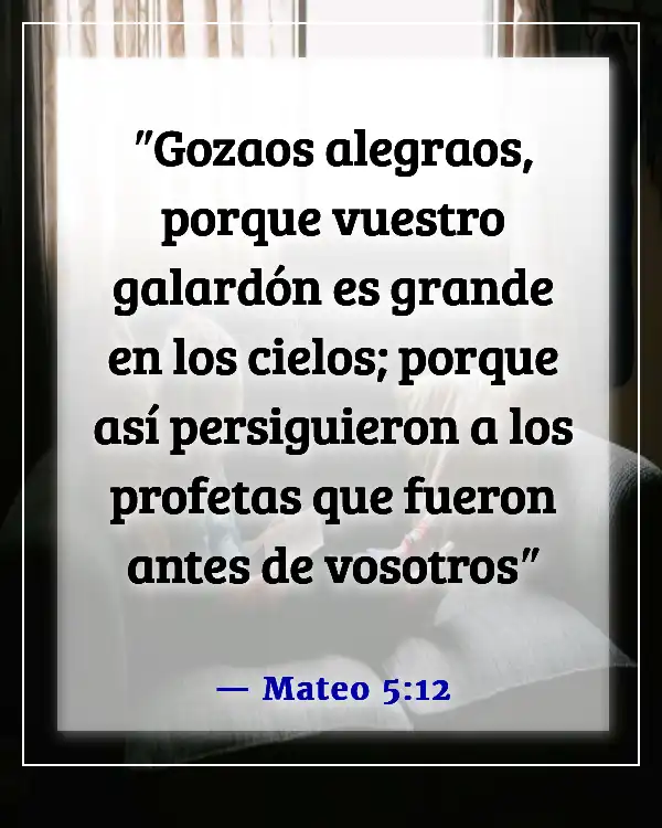 Versículo de la Biblia sobre el sufrimiento siendo temporal (Mateo 5:12)