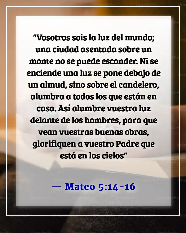 Versículos bíblicos sobre lo que es importante en la vida (Mateo 5:14-16)