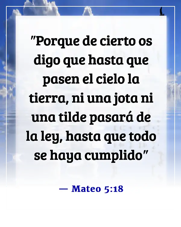 Versículos de la Biblia sobre cumplir la ley (Mateo 5:18)