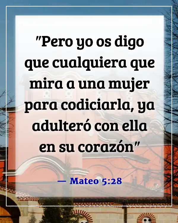 Versículos de la Biblia sobre la lujuria de la carne (Mateo 5:28)