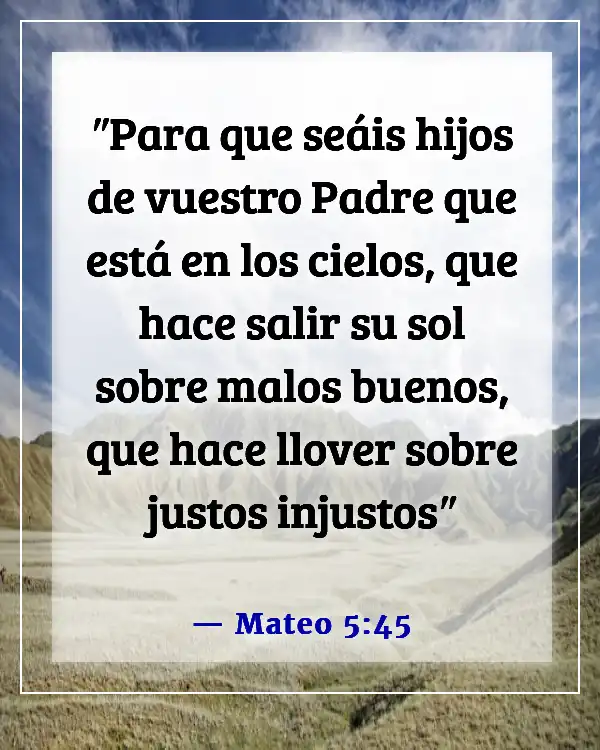 Versículos de la Biblia sobre por qué Dios permite que sucedan cosas malas (Mateo 5:45)