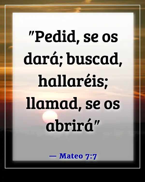 Versículos de la Biblia sobre Dios respondiendo a las oraciones (Mateo 7:7)