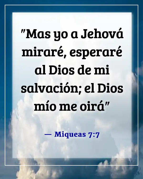 Versículos de la Biblia sobre el silencio y la soledad (Miqueas 7:7)