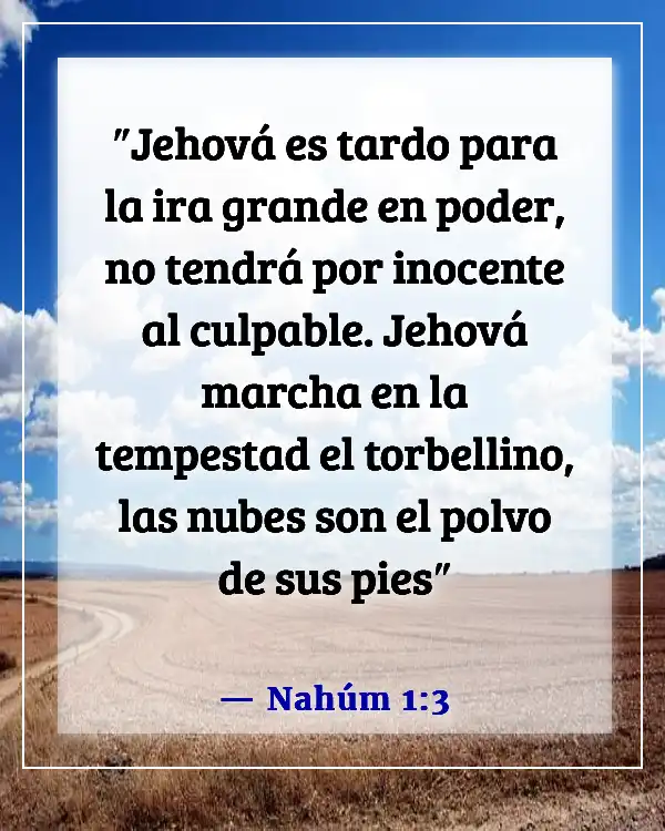 Versículo de la Biblia sobre predecir el clima (Nahúm 1:3)