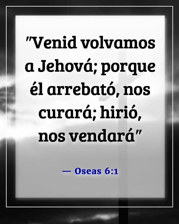 Versículos de la Biblia sobre cómo Dios convierte lo malo en bueno (Oseas 6:1)