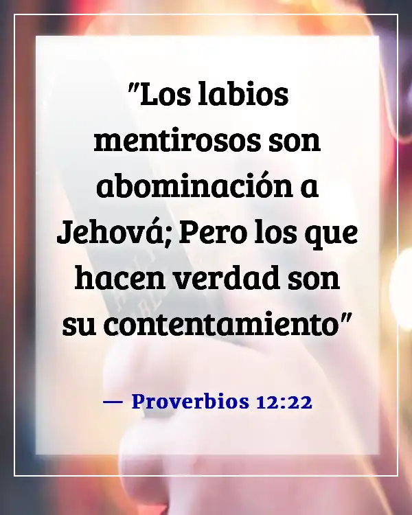 Versículos de la Biblia sobre la transparencia en el matrimonio (Proverbios 12:22)