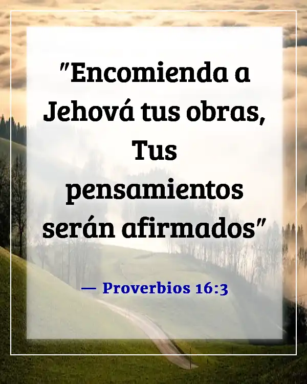 Versículos de la Biblia sobre cambiar tu mentalidad (Proverbios 16:3)