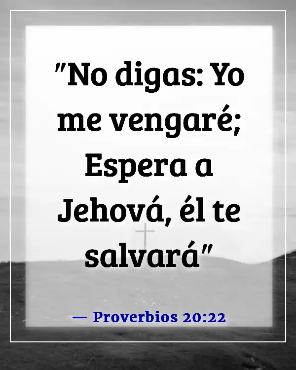 Versículos de la Biblia sobre alguien que te hace mal (Proverbios 20:22)