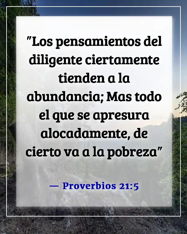 Versículo de la Biblia sobre ayudarte a ti mismo (Proverbios 21:5)