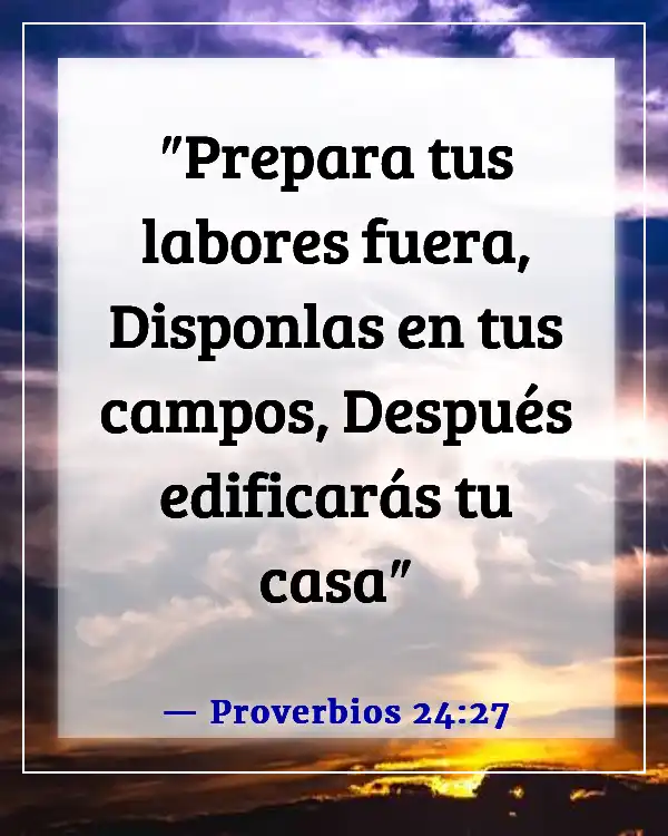 Versículos de la Biblia sobre las bendiciones en los negocios (Proverbios 24:27)