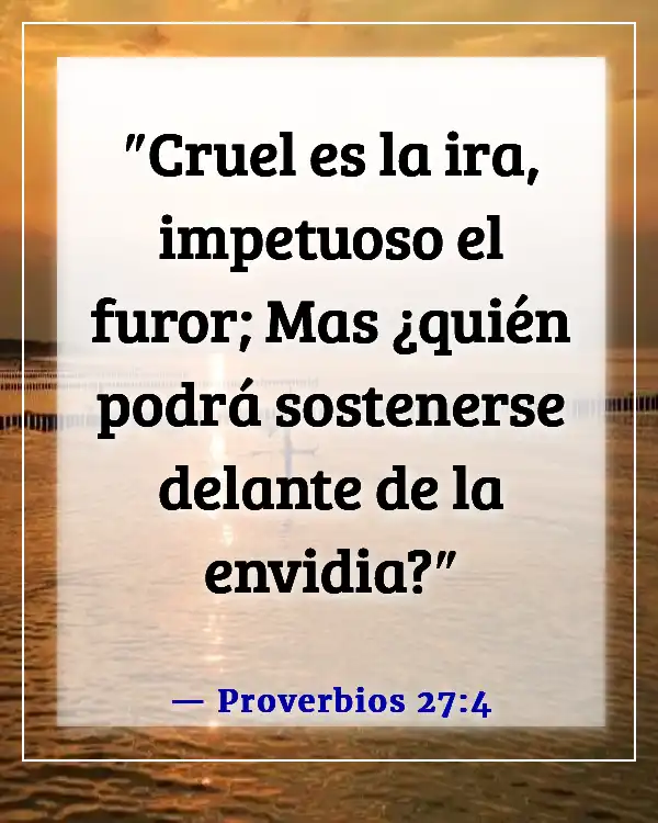 Versículos de la Biblia sobre el control de las emociones y la ira (Proverbios 27:4)