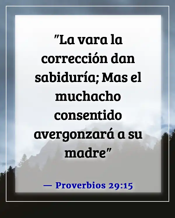 Versículos de la Biblia sobre la disciplina (Proverbios 29:15)