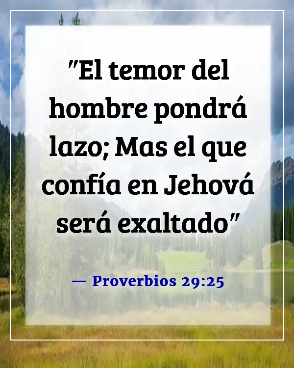 Versículos de la Biblia sobre la victoria sobre el miedo (Proverbios 29:25)