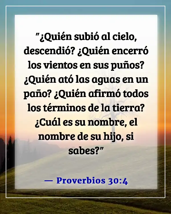 Versículo de la Biblia sobre predecir el clima (Proverbios 30:4)