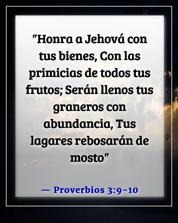 Versículos de la Biblia sobre Proveer para tu Familia (Proverbios 3:9-10)