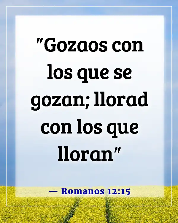 Versículo de la Biblia sobre una mujer que teme al Señor (Romanos 12:15)