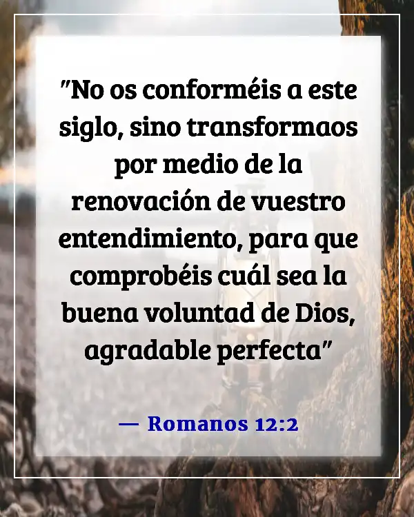 Versículos de la Biblia sobre ser transformados a la imagen de Cristo (Romanos 12:2)