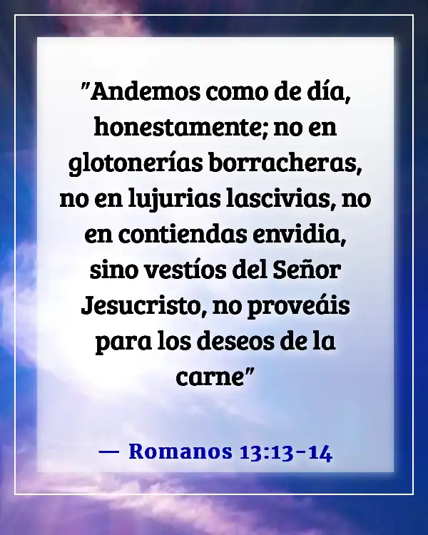 Versículos de la Biblia sobre dormir con la esposa de otro hombre (Romanos 13:13-14)