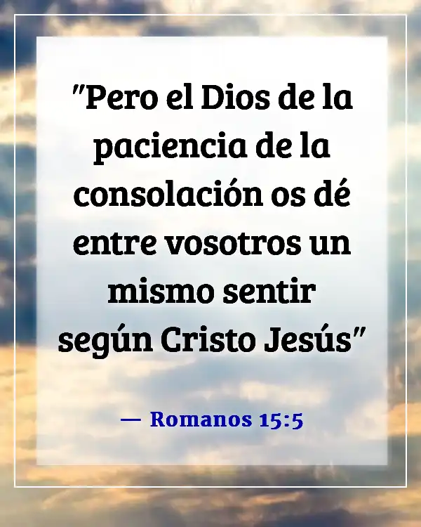 Versículo de la Biblia sobre las partes del cuerpo trabajando juntas (Romanos 15:5)