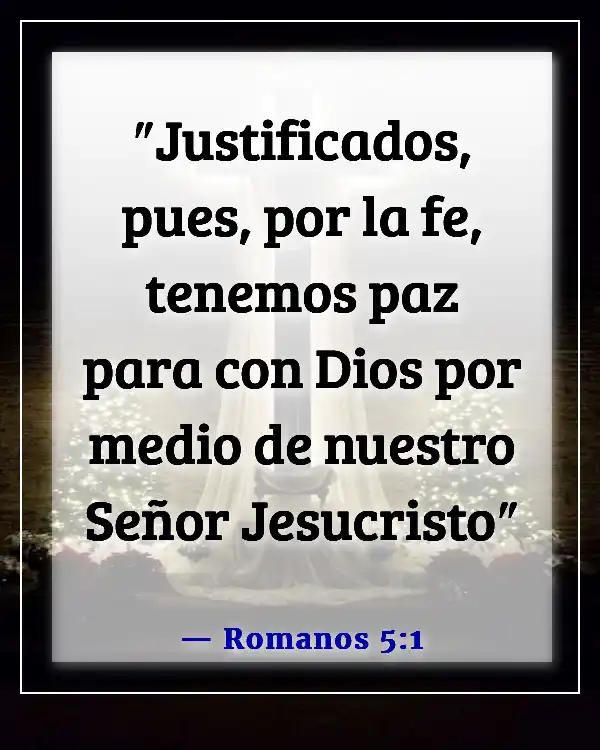 Versículos de la Biblia sobre la salvación solo a través de Cristo (Romanos 5:1)