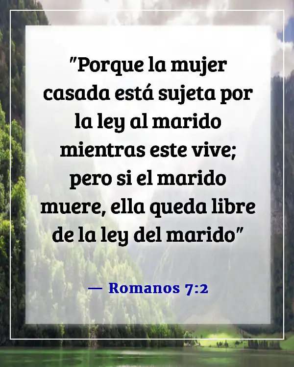 Esposo y esposa reunidos en el cielo versículo bíblico (Romanos 7:2)