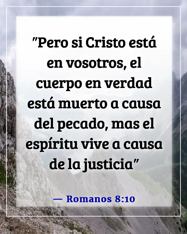 Versículos de la Biblia sobre estar en Cristo (Romanos 8:10)