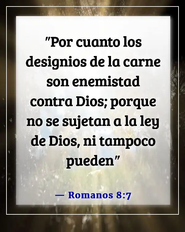 Versículos de la Biblia sobre la imperfección humana (Romanos 8:7)