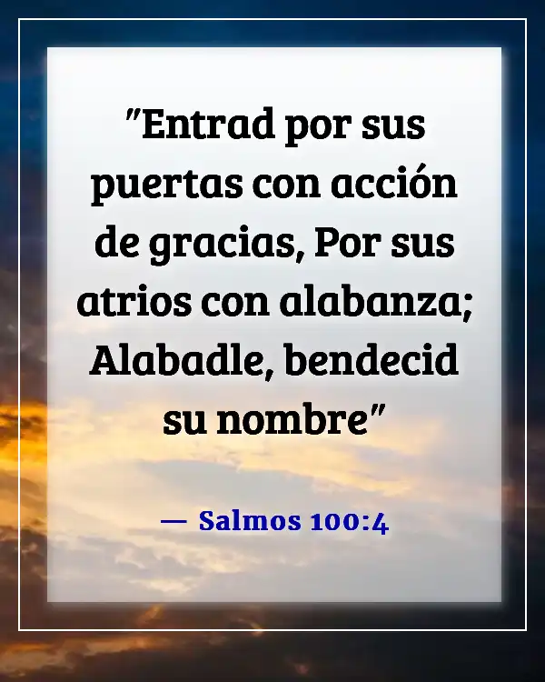 Versículos bíblicos para líderes de adoración (Salmos 100:4)