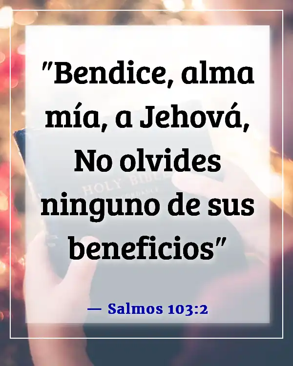 Versículos de la Biblia sobre ser dado por sentado (Salmos 103:2)