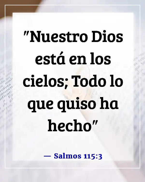 Dios tiene el control versículos bíblicos (Salmos 115:3)