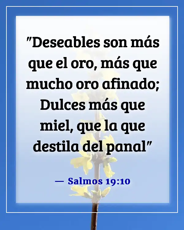 Versículo de la Biblia: Alimento para el alma (Salmos 19:10)