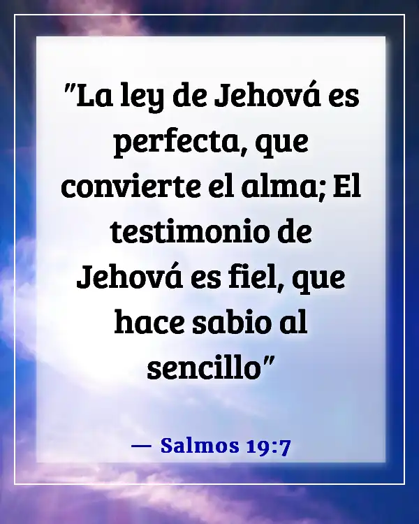 Versículos de la Biblia sobre la Palabra de Dios (Salmos 19:7)