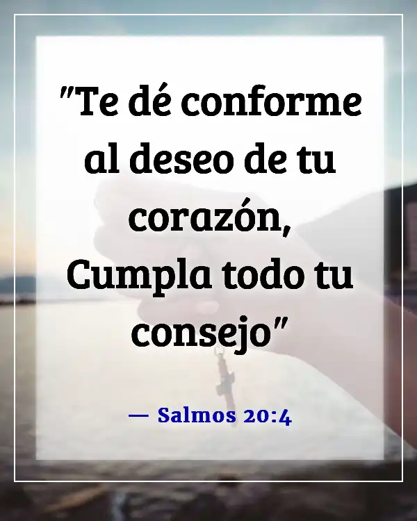 Versículos de la Biblia sobre el logro de metas (Salmos 20:4)