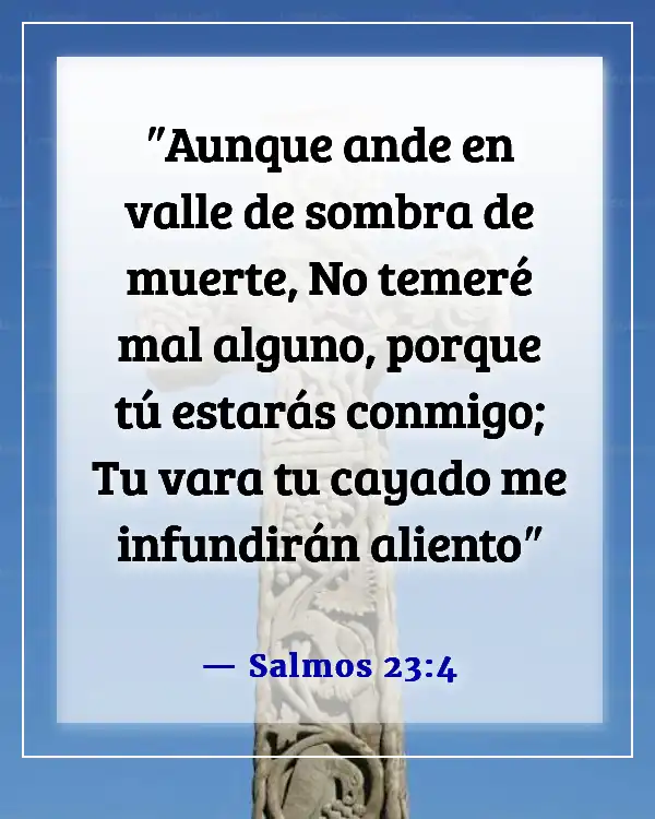 Versículos de la Biblia sobre mantener la calma en la tormenta y confiar en Dios (Salmos 23:4)