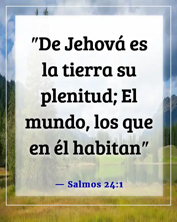 Dios tiene el control versículos bíblicos (Salmos 24:1)