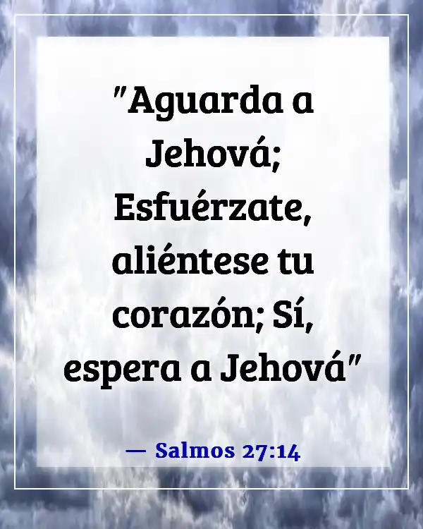 Versículos de la Biblia sobre defenderte a ti mismo (Salmos 27:14)