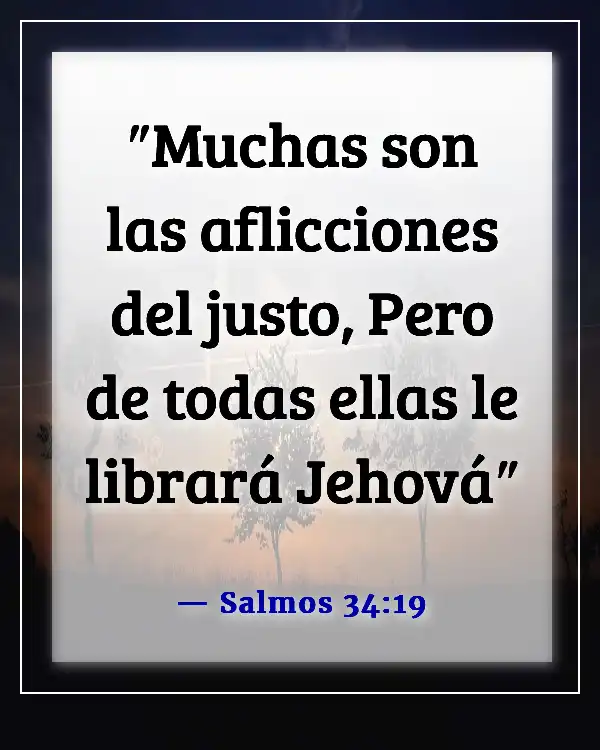 Versículo de la Biblia sobre regocijarse en pruebas y tentaciones (Salmos 34:19)