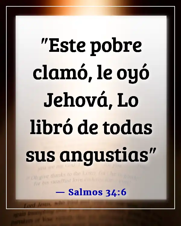 Versículos de la Biblia sobre los pobres siendo ricos (Salmos 34:6)