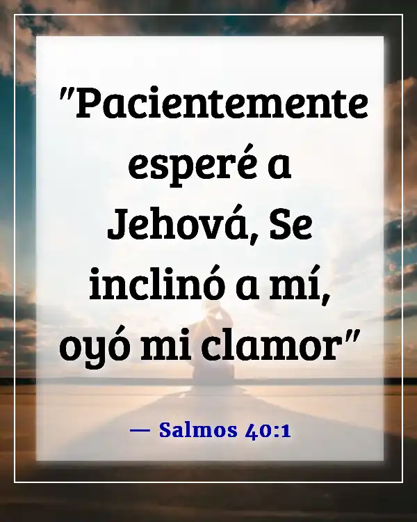 Versículos de la Biblia sobre clamar a Dios por ayuda (Salmos 40:1)