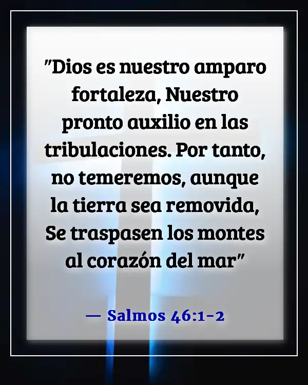 Versículos de la Biblia sobre la victoria sobre el miedo (Salmos 46:1-2)